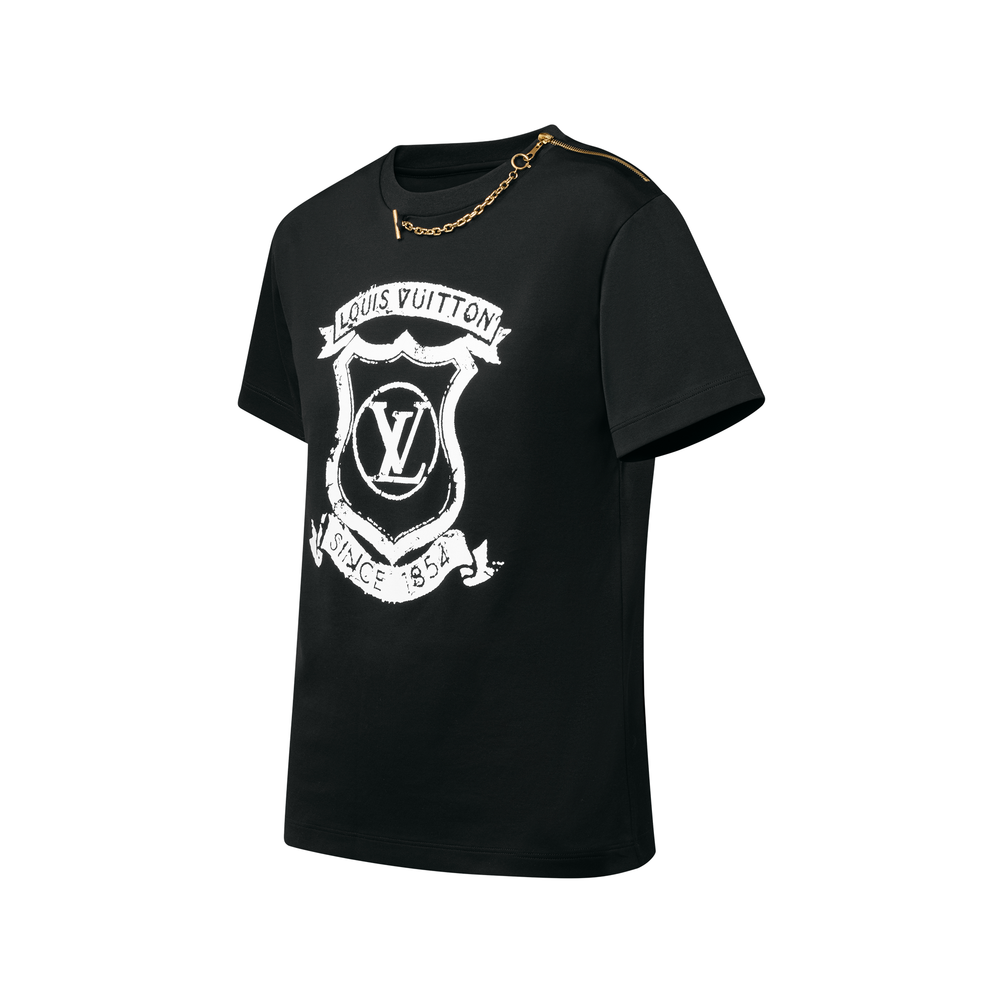 Signature Zipper Detail T-Shirt - Ready-to-Wear | LOUIS VUITTON